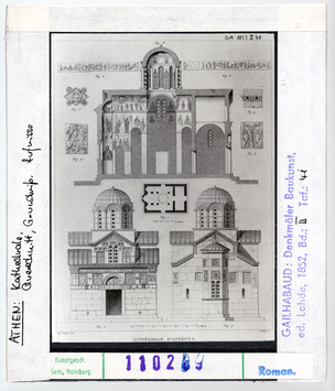 Vorschaubild Athen: Kathedrale, Querschnitt, Grundriss, Aufriss 